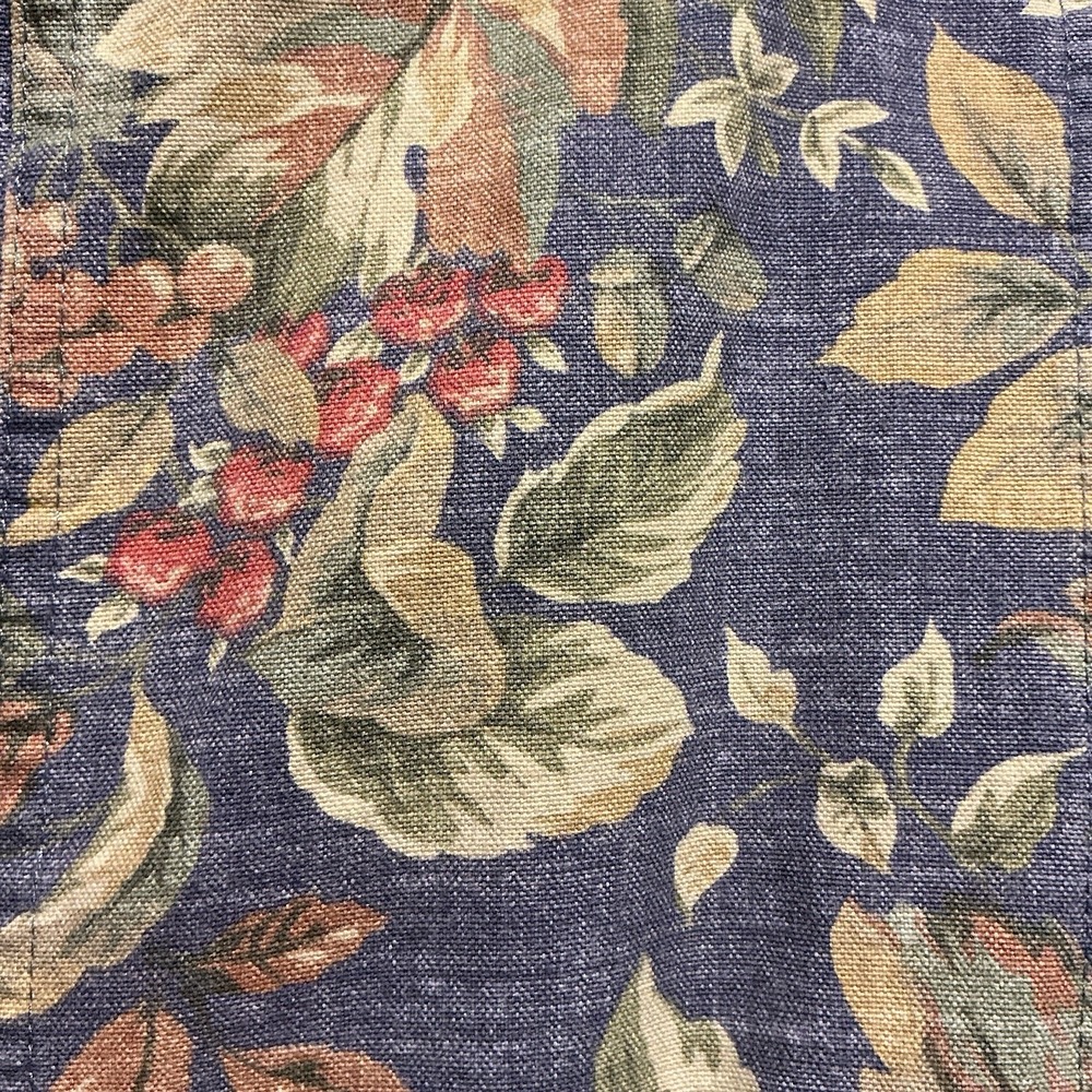 Norm Thompson Petite Jacket Countrycore Blue‎ English Garden Floral M VTG